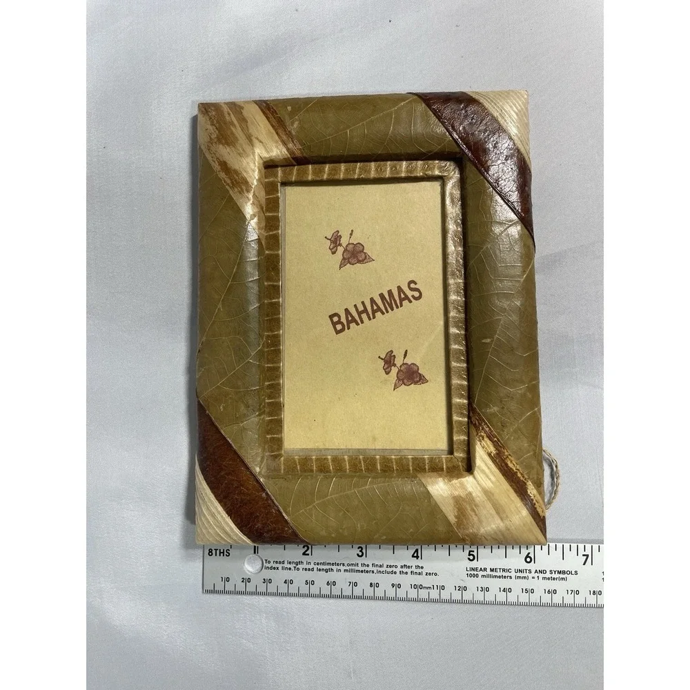 Banana Leaf Picture Frames Rope & Rafia Designs-Set Of 2 - 5